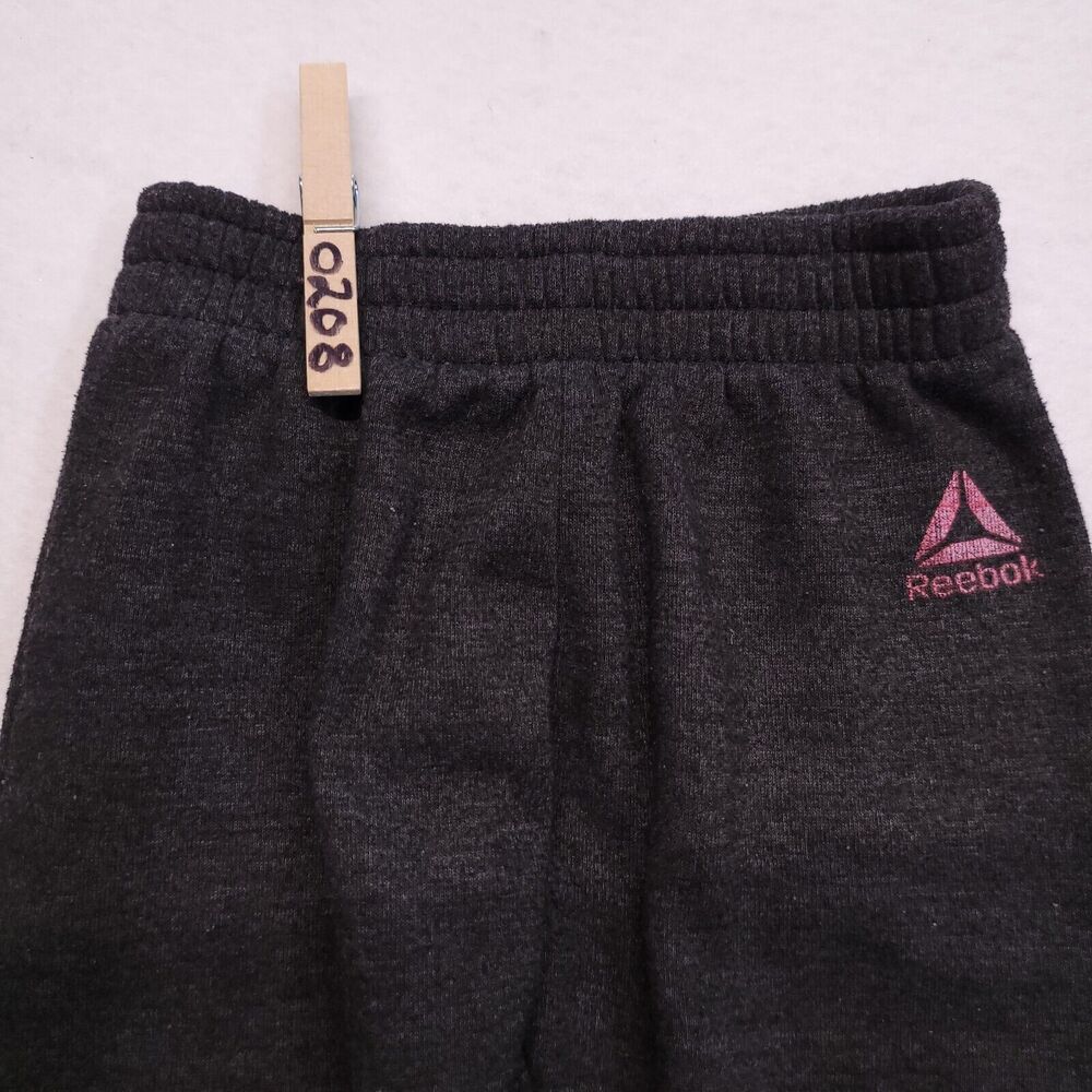 Reebok Athletic Running Pull On Pants Toddler Girls Size 4T Gray